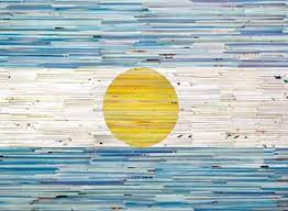 Representa la idea abstracta del ser nación. Alejandra Padilla De La Serie Compases Bandera Argentina Collage On Canvas Bandera Argentina Bordes De Diplomas Clases De Arte Para Ninos