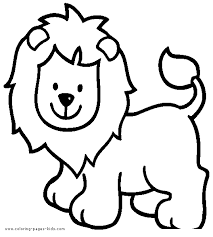 Although the lion is not the largest, fastest or most lethal animal, its position as king of beasts has rarely been challenged. Simple Lion Color Page