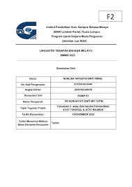 Standar ejaan bahasa indonesia terus berubah. F2 Nurlina Natasya Binti Ismail Tugasan 3 Linguistik Flip Ebook Pages 1 15 Anyflip Anyflip