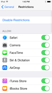 Ios 8 11 Restrictions Parental Controls Overview For Parents The Mac Security Blog