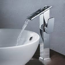 high end tall waterfall vessel mount