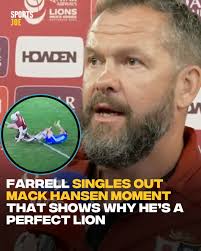 After a tough first half, Mack Hansen produced what Andy Farrell described  as the 'play of the match' 🦁