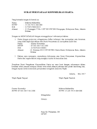 Contoh surat kuasa pengambilan bpkb. Contoh Surat Pernyataan Kepemilikan Gawe Cv