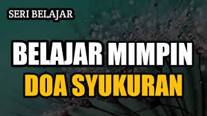 Belajar Memimpin Doa Syukuran Youtube