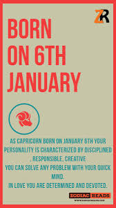 Born On January 6th Zodiac Reading Zodiac Facts