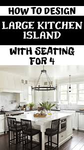 large kitchen island with seating