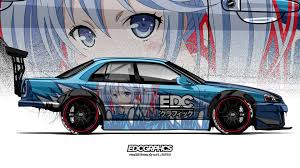 Use a custom wallpaper on your ps4: Wallpaper Id 101312 Edc Graphics Nissan Skyline Er34 Render Nissan Japanese Cars Anime Girls Jdm Side View