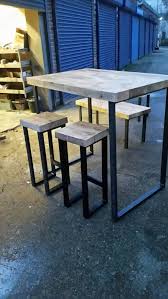 Industrial Style Tall Bar Table Meja Makan Meja