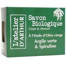 Savon Argile Verte Et Spiruline 100 Gr Corps Et Cheveux L Atelier D Arthur