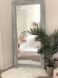 Full Length Mirror Rose Gold In 2019 Grey Bedroom Mirror Wall Bedroom Wall Mirror Decor Living Room Bedroom Corner