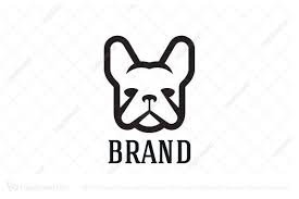 Black And White Bulldog Logo French Bulldog Head Logo Dog Logo Design Dog Logo Pet Logo Design