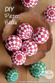 Diy Paper Balls With Template Paper Balls Diy Paper Paper Crafts