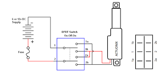 Do not exceed the rated load capacity of the linear actuator. How To Connect A Linear Actuator To A Dpdt Switch Actuonix