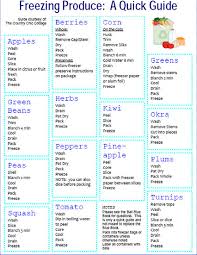 Freezing Produce Chart Whattopin Us Topic Diyprojects I