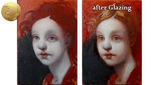 Dilute the acrylic paint with lots of water and then apply it to your surface. Glazing Technique Old Masters Academy
