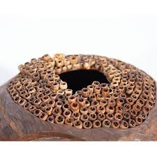 Lloyd Cheney Signed 2007 Sculptural Wooden Vase | Chairish
