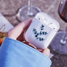 Watercolor Blue Airpods Pro Cases Clear Airpod 2 Pro Case Airpod Case Keychain Cute Airpod Clear Airpod Case Cases With Keychains Case W113 Airpod Case Case Cute Phone Cases