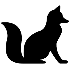 Black And White Silhouette Black And White Fox Clipart Download Fox Sitting For Free Zvierata