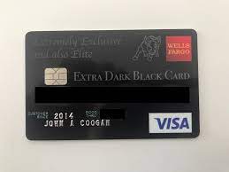 Simply use your eligible wells fargo propel® american express card to pay your monthly cell telephone bill and get up to $600 of cell phone damage and thief protection (subject to a. Best Credit Card Ever The Extra Dark Black Card By John Coogan Medium