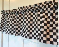 100 ft nascar daytona checkered flag banner black white pennant car racing party. Black And White Nascar Check Curtain Curtains Checker Curtains Racing Bedroom