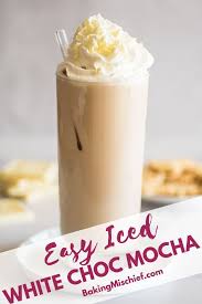 Black And White Mocha Recipe You Can Make Your Iced White Chocolate Mocha At Home With 4 Ingredients And 5 Minutes Coffee Drink Recipes Homemade Iced Coffee Iced White Chocolate Mocha