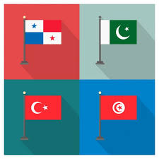 El simbolismo de todos estos elementos tiene sus raíces en la historia antigua. Banderas De Panama Pakistan Turquia Y Tunez Vector Gratis