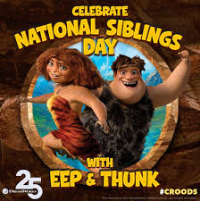 The croods are the last remaining family in an arid desert landscape. The Croods A New Age The Croods National Siblings Day Facebook