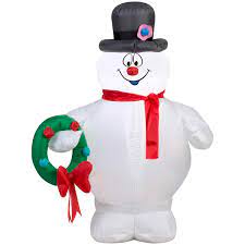 Christmas | snowman christmas decorations. Amazon Com Gemmy 39909 Frosty The Snowman Inflatable Multi Patio Lawn Garden