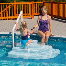 Blue Wave Wedding Cake Above Ground Pool Step W Liner Pad White Walmart Com Walmart Com