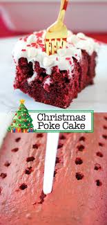 Our christmas cupcake ideas have something for everyone and you will be spoilt for choice. Christmas Poke Cake Valentines Recipes Desserts Poke Cake Recipes Desserts