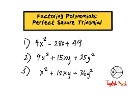The trinomial is then written as a p. Taglish Math Factoring Perfect Square Trinomial Gr8 Algebra Facebook