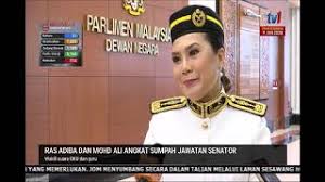 Melaka umno liaison committee deputy chairman datuk seri mohd ali mohamad and television personality ras adiba radzi were sworn in as senators at dewan negara here today. 20 Mei 2020 Berita Wilayah Ras Adiba Mohd Ali Angkat Sumpah Jawatan Senator Youtube