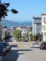 Maybe you would like to learn more about one of these? Typical San Francisco Hilly Street With Lovely Views Of The Bay Endless Summer