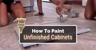 We also offer a variety of small appliances, bar. How To Paint Unfinished Cabinets In 9 Easy Steps