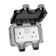 Our square extensions, companion to our double gang boxes expand cubic capacity while enabling a flush finish. 2 Gang Ip66 Waterproof Outdoor Extension Lead Double Socket Six Hole 13a Uk Plug Electrical Sockets Aliexpress