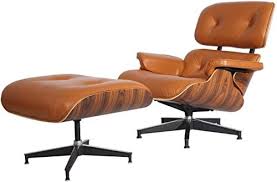 New Battiphee Eames Lounge Chair And Ottoman Mid Century Modern Light Brown Aniline Leathe In 2020 Eames Lounge Chair Eames Chair Dining Room Eames Lounge Chair White