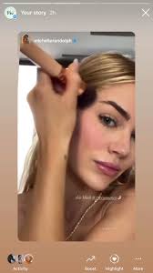 Is @michellerandolph not the absolute cutest?! Our Cheek + Lip in Aurora is  perfection