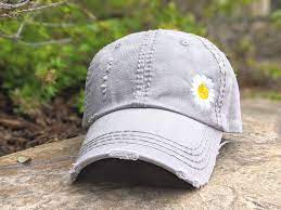 Women S Daisy Hat Daisy Baseball Cap Hat With Small Etsy Spring Hats Boho Hat Gardening Hat