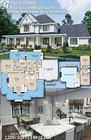 Plan 16908wg Eye Catching Modern Farmhouse With Two Story Great Room Modern Farmhouse Plans Farmhouse Plans Architectural Design House Plans