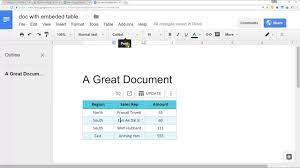 Click upload and a small pop menu appears containing two upload types, may it be files or folders. Embed A Spreadsheet From Google Sheets Into Google Docs Youtube