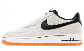 Nike Air Force 1 Low Canvas White Black Gum Celebrity Sneakers Sneakers Nike