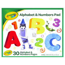 Explanation of the letter x in the english alphabet with pronunciation & examples. Crayola Alphabet Number Pad 30 Pages Meijer
