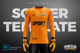 Goalkeeper Kit Mockup Psd Template By Sportclub Templates On Creativemarket Graphicdesign Art Design Illustration Goalkeeper Kits Mockup Psd Goalkeeper