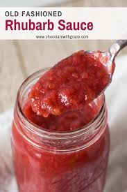 Rhubarb Sauce Made With Strawberry Jello For A Strawberry Rhubarb Sauce Twist This Rhubarb Sauce Is Great F Rhubarb Recipes Rhubarb Sauce Easy Rhubarb Recipes