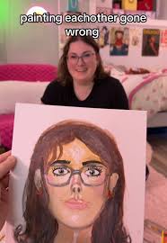 omfg I’ve never laughed this hard in my life 🤣🤣😭😭 @ashbrewscoffee_  #paintingeachotherchallenge #portraitchallenge