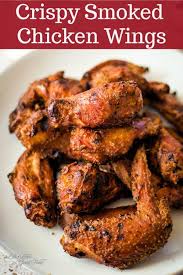 Crispy Smoked Chicken Wings In 2020 Smoked Food Recipes Chicken Wing Recipes Smoked Salmon Recipes