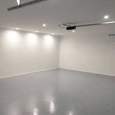 A Simple Easy To Clean Durable Grey Tinted Epoxy Coating Epoxy Floor Metallic Epoxy Floor Garage Floor