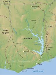 Republic of ghana independent country in west africa detailed profile, population and facts. Ghana Physical Map