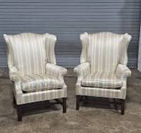 Blue Fabric Antique Chairs for sale | eBay