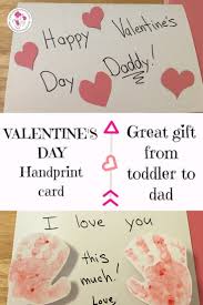 Valentine gifts for dad homemade. Diy Handprint Card For Dad On Valentine S Day Diy Valentine S Gifts For Dad Valentine Gift For Dad Diy Valentines Gifts